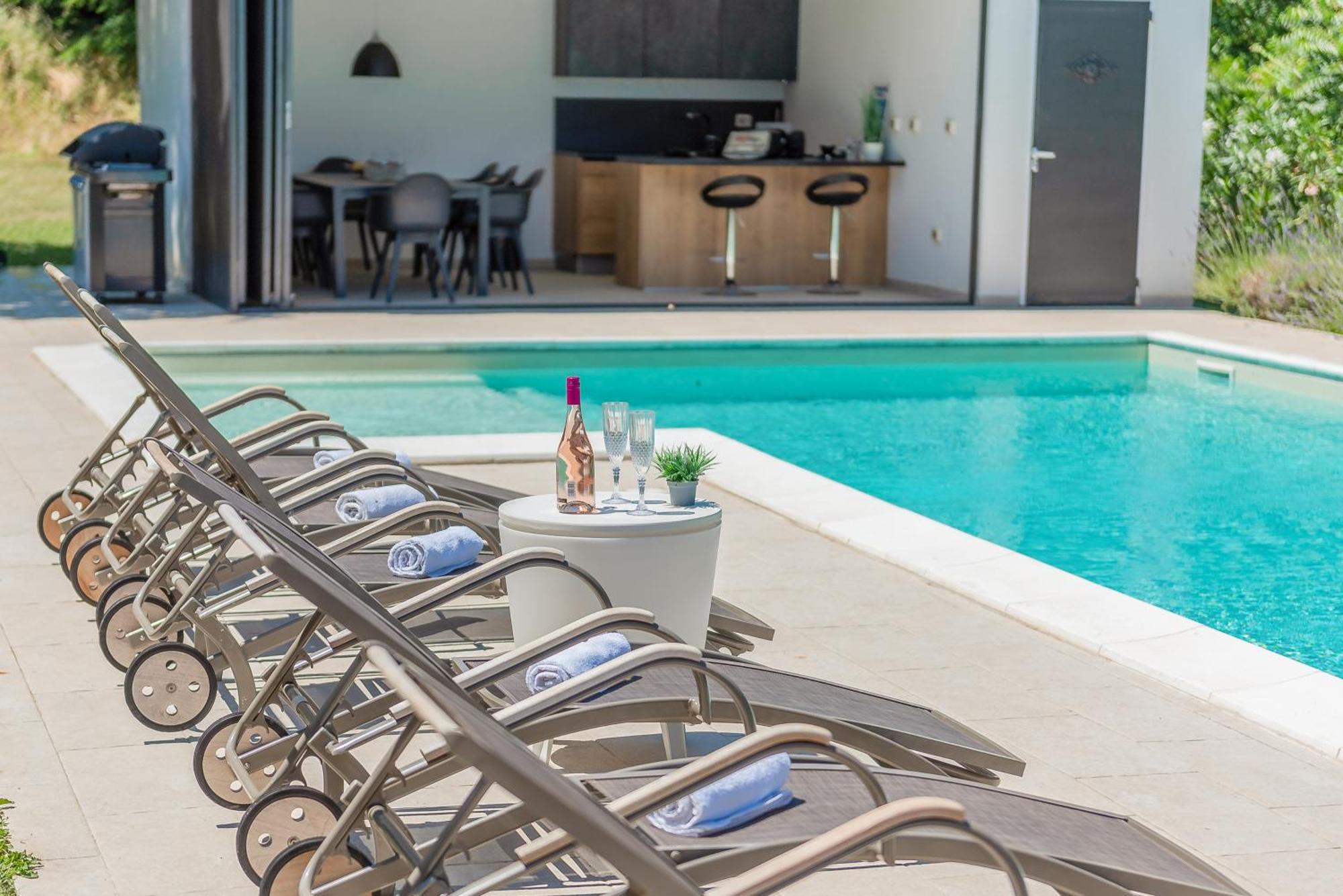 Villas Martincici With Large Pool Grožnjan Dış mekan fotoğraf
